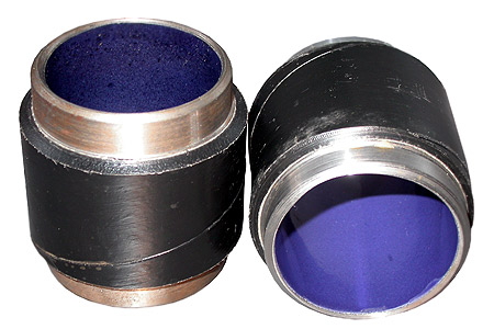 образец трубы в ВУС изоляции с силикатно-эмалевым внутренним защитным покрытием